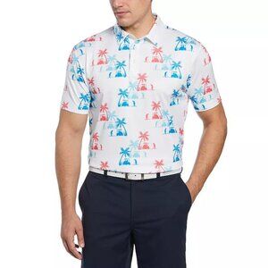 NWT XL Men's Grand Slam Short Sleeve Tropical Print Golf Polo